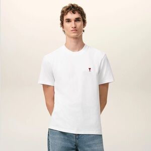 Ami Alexandre Mattiussi ADC Classic Fit red Heart Logo Tshirt, Paris, medium